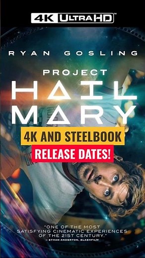 Project Hail Mary 4K Disc Release Details & Steelbook Date Revealed! 🚀 #Shorts