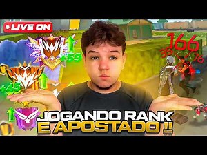 VOLTEI!! JOGANDO RANK RUMO AO ELITE E APOSTADO IMPRESSIONANDO OS ALEATÓRIOS NO MOBILE!! FREE FIRE