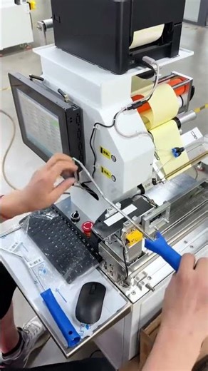 Flag tagging machine for hook