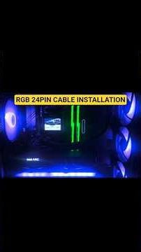 Changing out my ugly old 24 pin cable with a clean RGB one! #RGB #pcgaming #ArcA750 #intelarc #argb