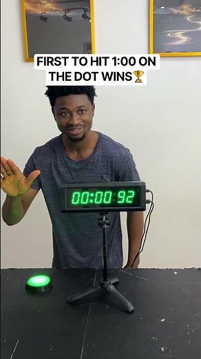 First To Hit 1:00 On The Dot Challenge! 🛑⏱️ #shorts