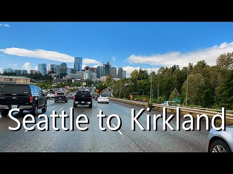 [4K] How Is the Seattle to Kirkland Scenic Drive? Downtown → I-5, SR90, SR405🚗 Bellevue & Waterfront