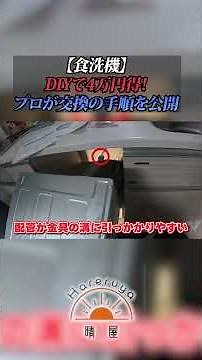 【食洗機】DIYで4万円得！プロが交換の全手順を公開#shorts