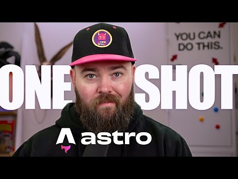 Astro landing page design + dev process (live build one-shot!)