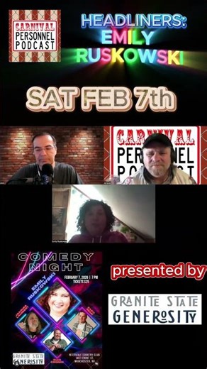 #comedy #fundraiser Feb 7th Intervale Country Club Manchester NH ‪@EmilyRuskowski‬ &‪@New_England_Dad‬