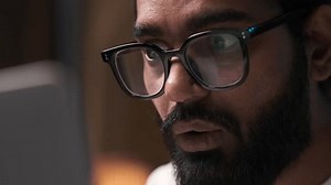 Close Portrait Surprised Indian Man Working Stock Footage Video (100% Royalty-free) 3433932101 | Shutterstock