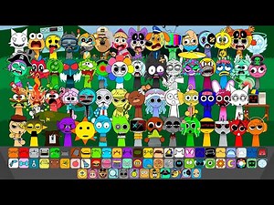 Incredibox Sprunki Retake NEW 60 My OC's Characters and Reactions Together! ALL My Sprunki OC