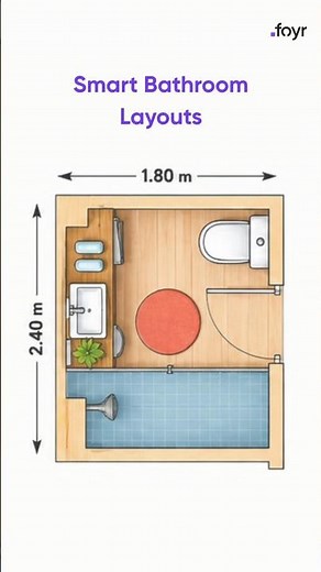 The Secret to a Perfect Bathroom Layout #interiordesign #bathroom #dimensions