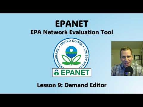 EPANET Lesson 9 - Demand Editor