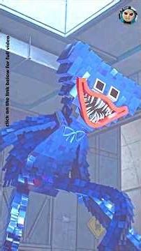 Voxel Huggy Minecraft & Kawaii Kissy stopped by Prototype (Poppy Playtime Chapter 6 Concept) 😢💔😭