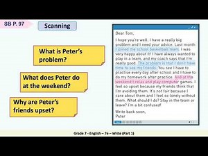 Grade 7 English 7e Write Part 1