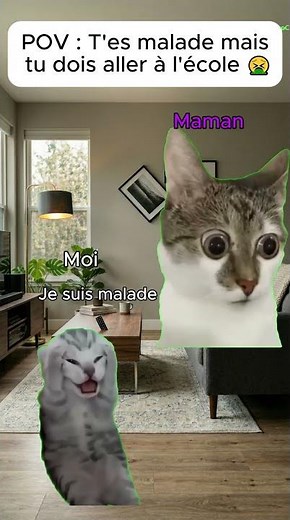 POV : Quand ta mère refuse que tu rates l'école 💀🤢
