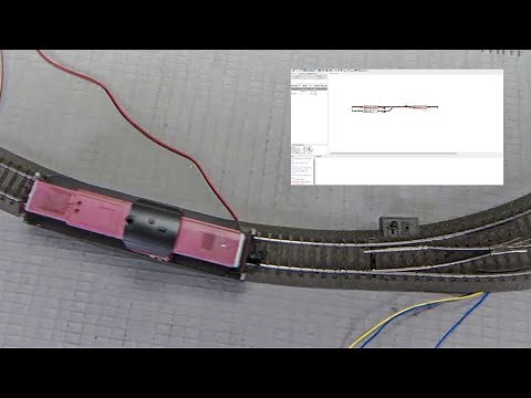 Rocrail Pendelzug Steuerung programmieren für Märklin Spur H0 mit Kontaktgleisen zum selbst bauen
