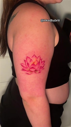 Stunning Nana's Lotus Flower Tattoo by @inkedbybriii