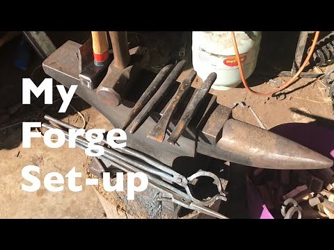 Basic blacksmith forge set up, Beginner blacksmith forge