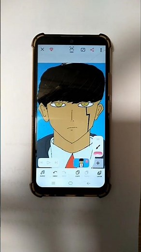 anime drawing on Mobile #smartphone #anime #viral
