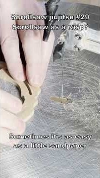 Scrollsaw Jiujitsu no.29 - Scrollsaw as a rasp #woodworking #scrollsaw #handmade #howto