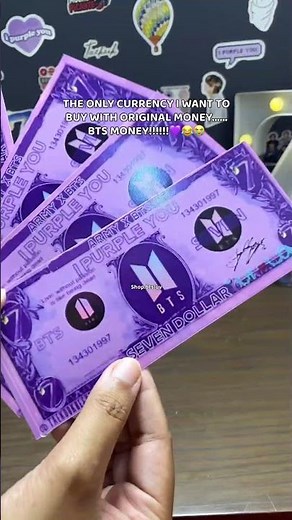 Custom order of BTS CURRENCY!!!💜🎀#fyp #explore #bts #kpopshop #kpop #pakistan