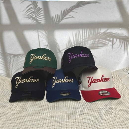New York Yankees Script Logo Hat, Gift for Him, MLB Script Collection - Etsy