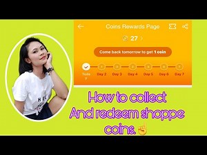 How to collect and redeem a shoppe coins..