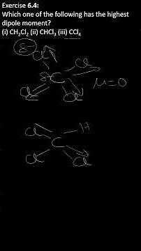Dipole moment of haloalkanes
