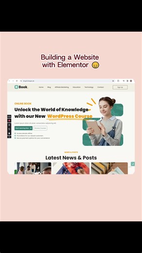 Creating a Website with Elementor #webdesign #websitecreator #webdesigner