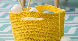 Tutoriel : un panier de rangement au crochet