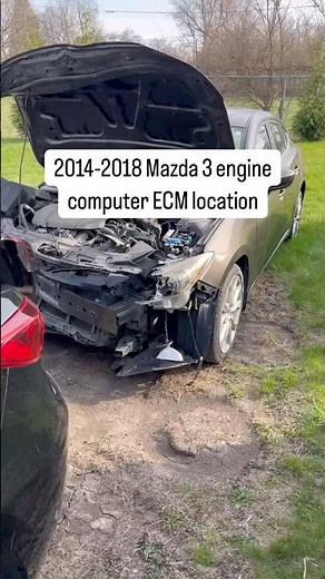 2014-2018 Mazda 3 engine computer module location ECM PEAB18881A