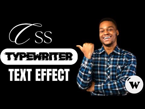 How to add a CSS typewriter effect in WordPress | No Plugins