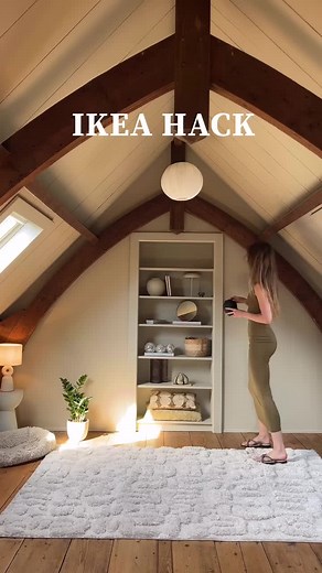 IKEA Billy Bookcase Secret Door Hack for Attic Access