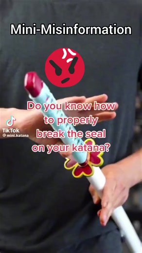 ⚠️ professional instruction by @Scottoichi #MiniMisinformation how to properly break the seal on the habaki of a #katana #kenjutsu #iaijutsu #iaido