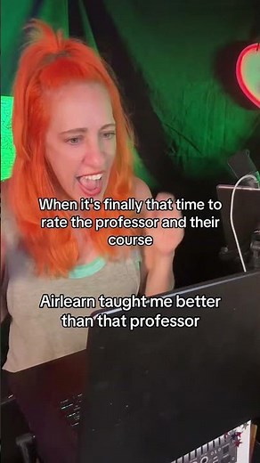 Rate my professor? 1 star. Rate Airlearn? 100/10.