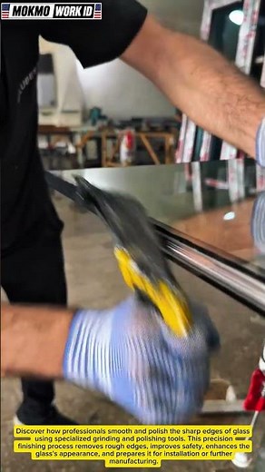 How Glass Edges Are Perfectly Finished | Satisfying Glass Polishing Process