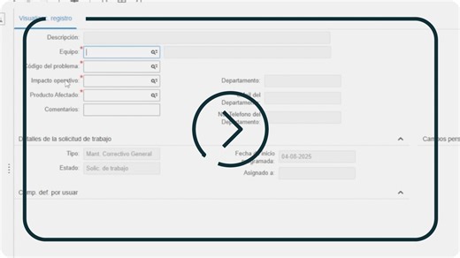 Videotutorial de cómo reportar un mantenimiento locativo en INFOR