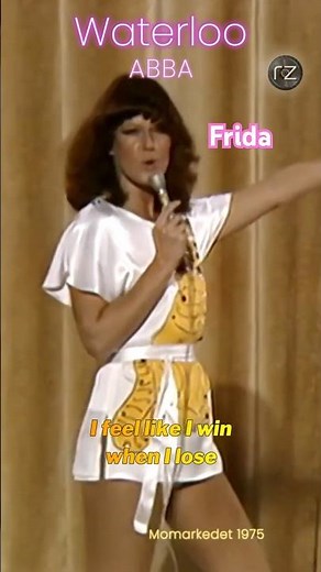 💜 ABBA - Waterloo (Frida) 🎵 Eurovision Winner 1974 #eurovision #sweden #abba #waterloo #70smusic