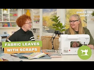 Fast Scrap Fabric Leaf Block in Minutes