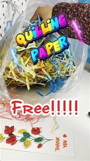 Quilling Art with free paper 🥰 #creative #diy #artandcraft #art #quilling #papercraft #craft