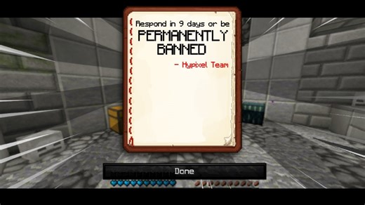 Hypixel threatens to ban me in Minecraft