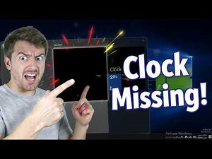 How to Fix the Clock Missing, Invisible or Black on Windows 10
