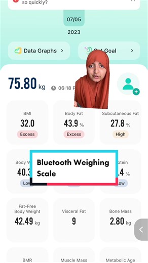 Bluetooth Body Analysis Scale: Measure Body Fat, Bone Mass & More