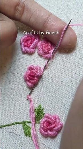 How to embroider bullion knot stitch? | bullion knot rose hand embroidery tutorial