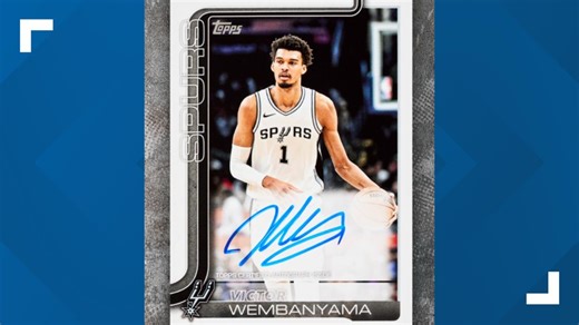 Topps releases first ever Victor Wembanyama Spurs autograph basketball card