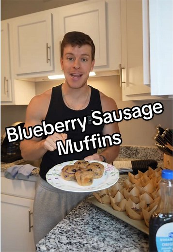 Sausage Blueberry Muffins Recipe (High-Protein, Low-Cal)