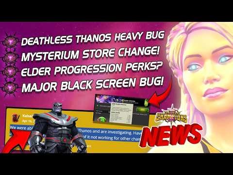 The Mysterium Store Change | Deathless Thanos Bug | Elder Progression | Black Screen Bug +More [MCN]