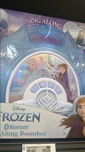 Frozen sing along boombox #disney #satisfying #youtubeshorts
