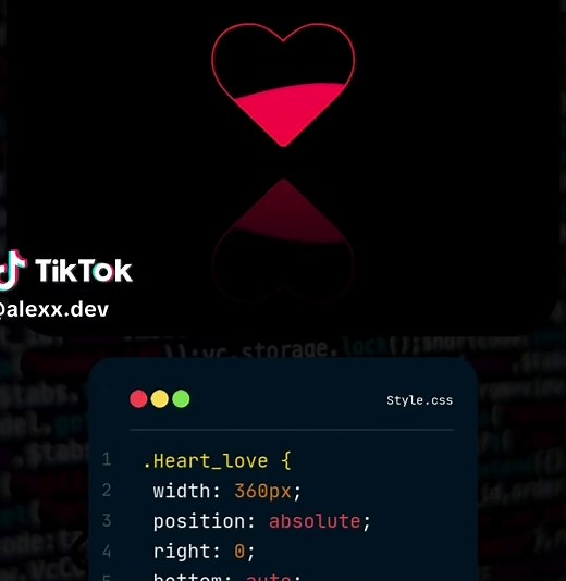 Programación de un Corazón Romántico en HTML y CSS