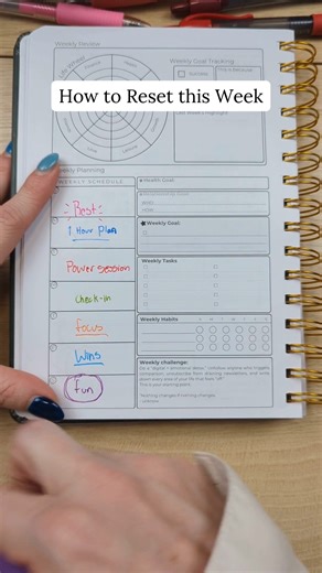 Comment "WEEKY PLAN" to get my weekly planning checklist. #personalgrowth #plan #planning #TheSelfHelpPlanner | The Self Help Planner