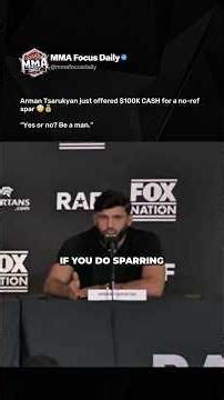 Arman Tsarukyan put $100K cash on the table for a street-style spar 😬💰
