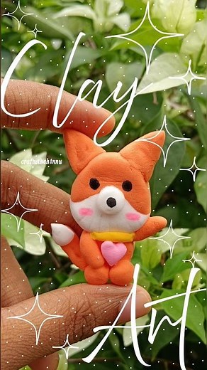 Cute Clay Fox 🦊💕 | Easy Mini Clay Art | Satisfying DIY Cute Animal Sculpture