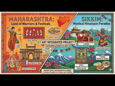 English Art Integrated Project on Maharashtra and Sikkim| Class IX | CBSE NCERT Guidelines | Prolok.